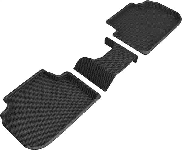 3D MAXpider - 3D MAXpider KAGU Floor Mat (BLACK) compatible with BMW 2 SERIES GRAN COUPE (F44) FWD 2020-2024 - Second Row