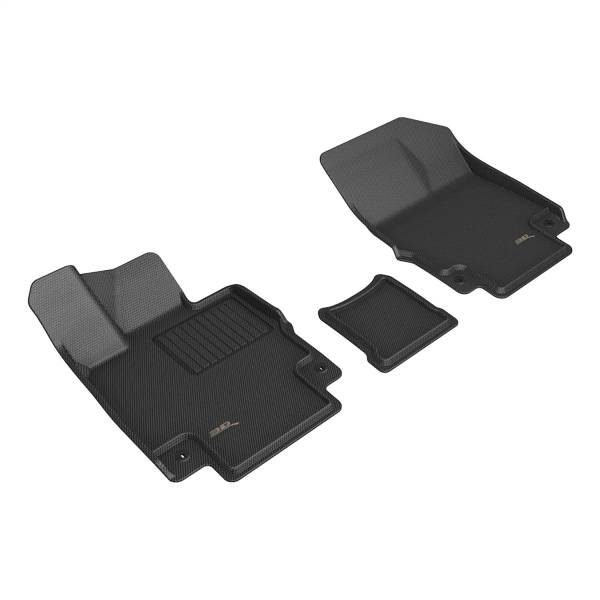 3D MAXpider - 3D MAXpider KAGU Floor Mat (BLACK) compatible with GENESIS GV60 2023-2024 - Front Row