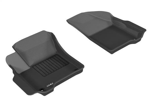 3D MAXpider - 3D MAXpider KAGU Floor Mat (BLACK) compatible with DODGE JOURNEY 2012-2020 - Front Row