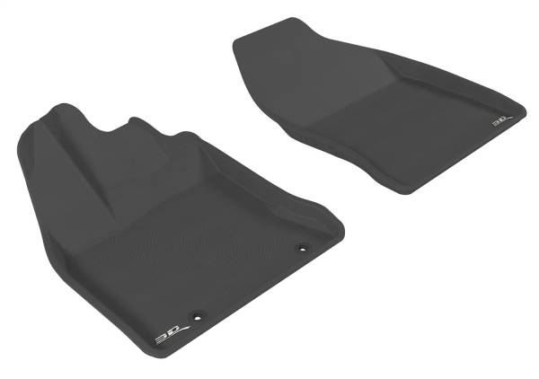 3D MAXpider - 3D MAXpider KAGU Floor Mat (BLACK) compatible with LEXUS CT HYBRID 2011-2017 - Front Row