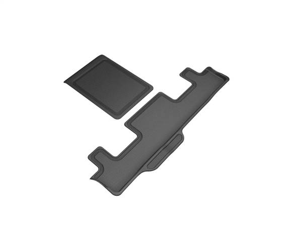 3D MAXpider - 3D MAXpider KAGU Floor Mat (BLACK) compatible with CHEVROLET/GMC/CADILLAC TAHOE / YUKON / ESCALADE 2021-2024 - Third Row