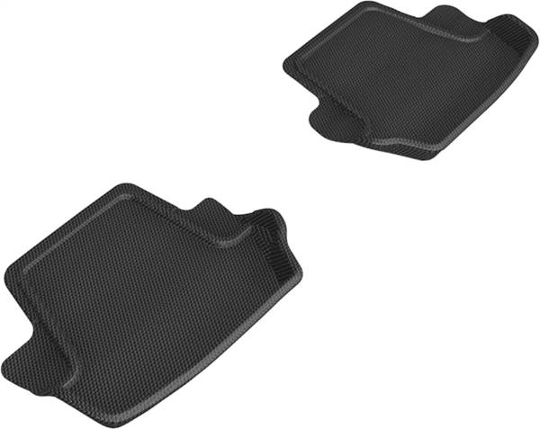 3D MAXpider - 3D MAXpider KAGU Floor Mat (BLACK) compatible with PORSCHE 911 CARRERA/CNVRTBLE/S/4 2020-2024 - Second Row