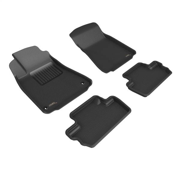 3D MAXpider - 3D MAXpider KAGU Floor Mat (BLACK) compatible with LEXUS IS250C / 350C 2010-2015 - Full Set
