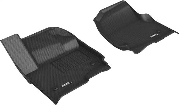 3D MAXpider - 3D MAXpider KAGU Floor Mat (BLACK) compatible with LINCOLN/FORD NAVIGATOR/EXPEDITION 2018-2024 - Front Row