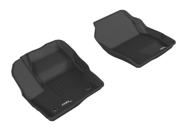 3D MAXpider - 3D MAXpider KAGU Floor Mat (BLACK) compatible with FORD ESCAPE 2015-2019 - Front Row