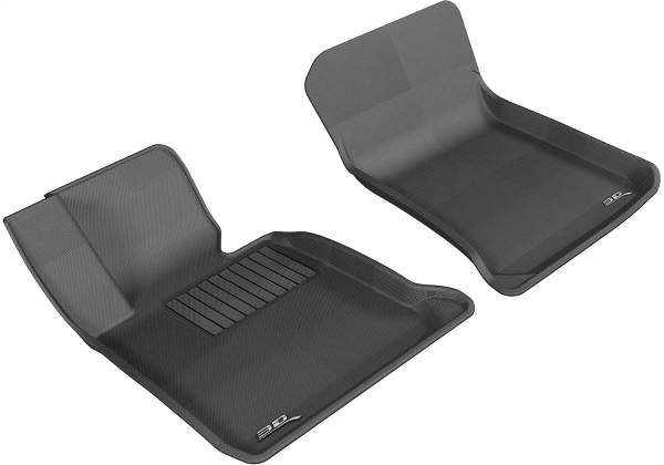 3D MAXpider - 3D MAXpider KAGU Floor Mat (BLACK) compatible with BMW X1 2013-2015 - Front Row