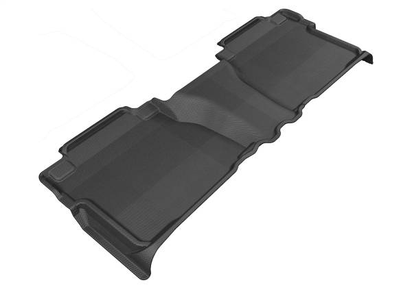 3D MAXpider - 3D MAXpider KAGU Floor Mat (BLACK) compatible with TOYOTA TUNDRA DOUBLE CAB 2007-2013 - Second Row