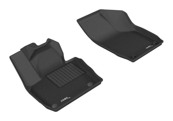 3D MAXpider - 3D MAXpider KAGU Floor Mat (BLACK) compatible with AUDI Q3 (8U) 2015-2018 - Front Row