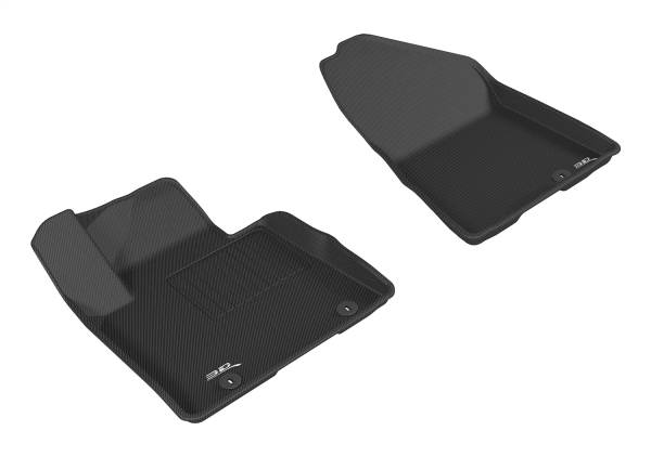 3D MAXpider - 3D MAXpider KAGU Floor Mat (BLACK) compatible with KIA SPORTAGE 2017-2022 - Front Row
