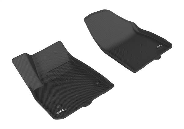 3D MAXpider - 3D MAXpider KAGU Floor Mat (BLACK) compatible with CADILLAC XT5 2017-2024 - Front Row