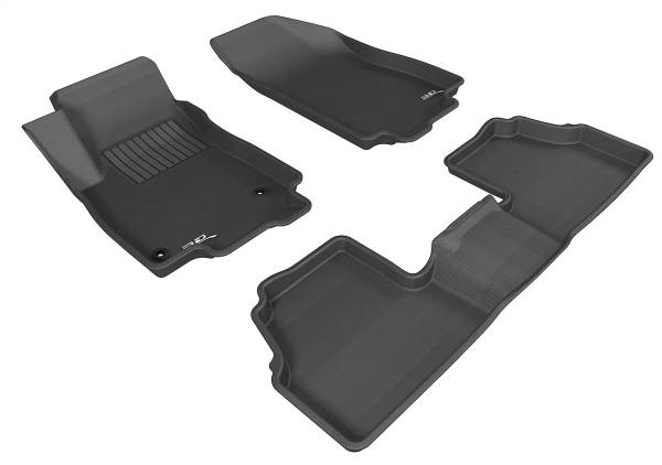 3D MAXpider - 3D MAXpider KAGU Floor Mat (BLACK) compatible with CHEVROLET TRAX 2014-2022 - Full Set