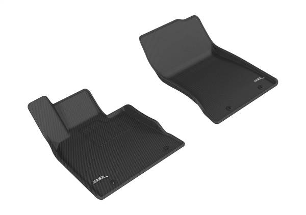 3D MAXpider - 3D MAXpider KAGU Floor Mat (BLACK) compatible with GENESIS G90 2017-2022 - Front Row