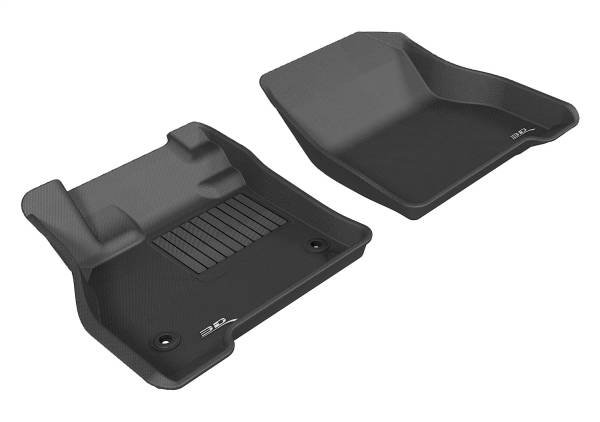 3D MAXpider - 3D MAXpider KAGU Floor Mat (BLACK) compatible with NISSAN LEAF 2011-2012 - Front Row