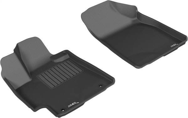 3D MAXpider - 3D MAXpider KAGU Floor Mat (BLACK) compatible with TOYOTA HIGHLANDER GAS 2008-2013 - Front Row