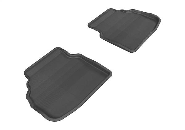 3D MAXpider - 3D MAXpider KAGU Floor Mat (BLACK) compatible with BMW 7 SERIES (F01) RWD 2009-2012 - Second Row