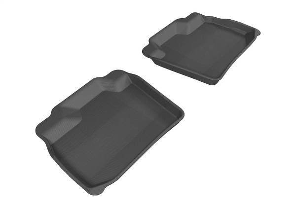 3D MAXpider - 3D MAXpider KAGU Floor Mat (BLACK) compatible with NISSAN LEAF 2011-2012 - Second Row