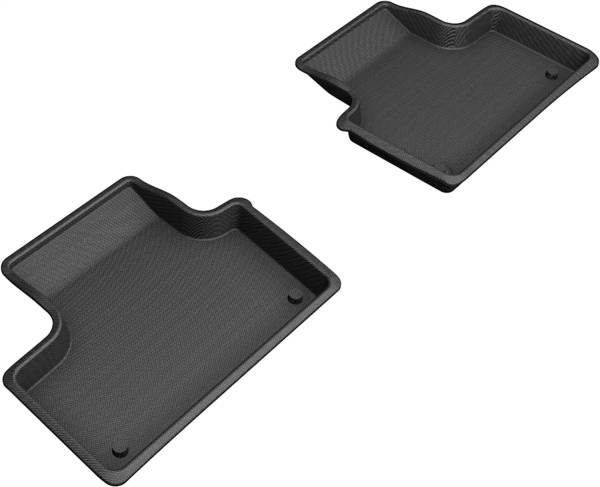 3D MAXpider - 3D MAXpider KAGU Floor Mat (BLACK) compatible with VOLVO XC60 T8 TWIN ENGINE 2018-2024 - Second Row