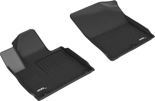 3D MAXpider - 3D MAXpider KAGU Floor Mat (BLACK) compatible with KIA SORENTO 2021-2023 - Front Row