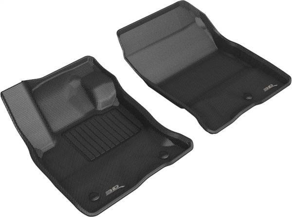 3D MAXpider - 3D MAXpider KAGU Floor Mat (BLACK) compatible with FORD ESCAPE 2020-2024 - Front Row