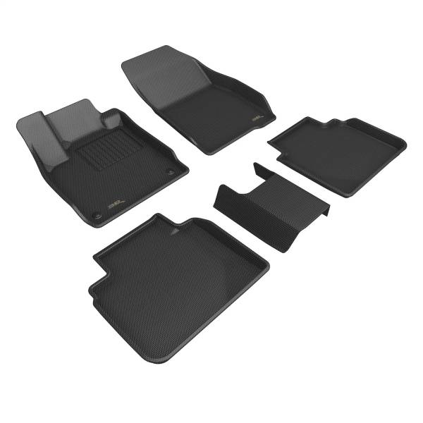 3D MAXpider - 3D MAXpider KAGU Floor Mat (BLACK) compatible with HONDA ACCORD 2023-2024 - Full Set