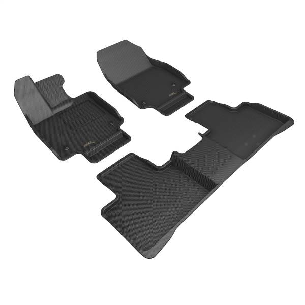3D MAXpider - 3D MAXpider KAGU Floor Mat (BLACK) compatible with LEXUS RX SERIES 2023-2024 - Full Set