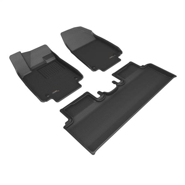 3D MAXpider - 3D MAXpider KAGU Floor Mat (BLACK) compatible with HYUNDAI IONIQ 6 2023-2024 - Full Set