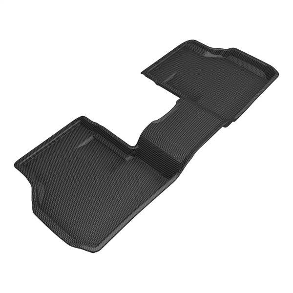 3D MAXpider - 3D MAXpider KAGU Floor Mat (BLACK) compatible with DODGE HORNET 2023-2024 - Second Row