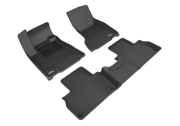 3D MAXpider - 3D MAXpider KAGU Floor Mat (BLACK) compatible with MASERATI LEVANTE 2017-2018 - Full Set