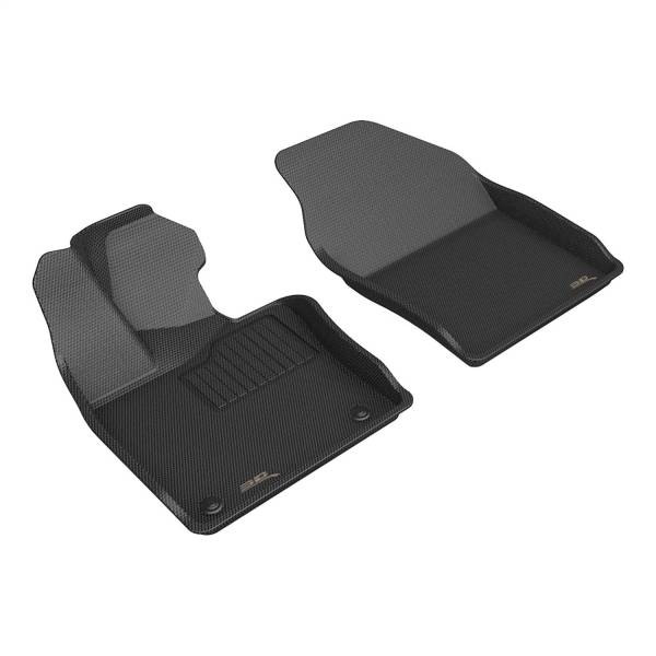 3D MAXpider - 3D MAXpider KAGU Floor Mat (BLACK) compatible with TOYOTA PRIUS 2023-2024 - Front Row