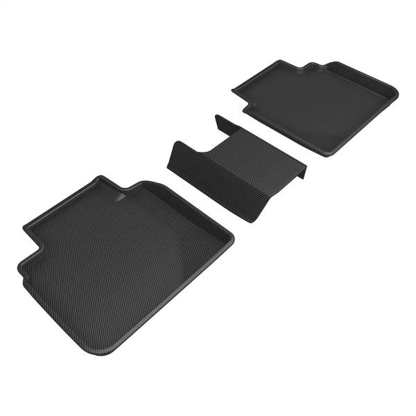3D MAXpider - 3D MAXpider KAGU Floor Mat (BLACK) compatible with HONDA ACCORD 2023-2024 - Second Row