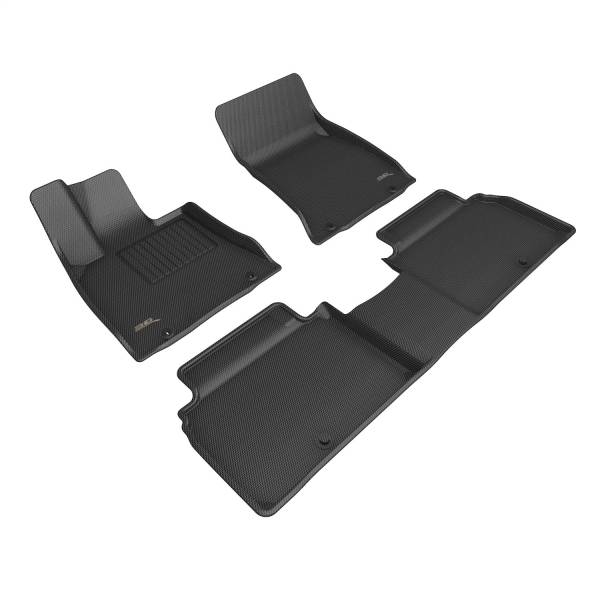 3D MAXpider - 3D MAXpider KAGU Floor Mat (BLACK) compatible with GENESIS G80 2023-2024 - Full Set