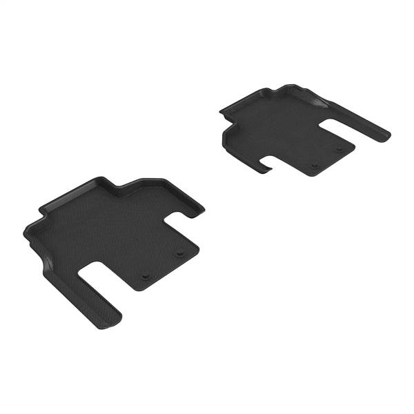 3D MAXpider - 3D MAXpider KAGU Floor Mat (BLACK) compatible with JEEP GRAND CHEROKEE 4XE 2023-2024 - Second Row