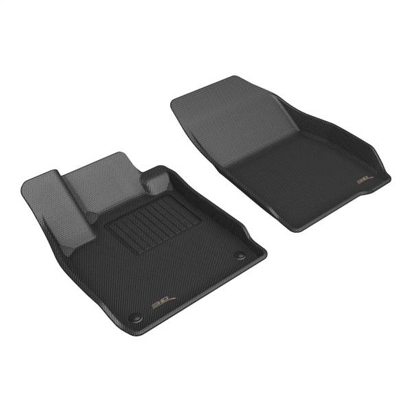 3D MAXpider - 3D MAXpider KAGU Floor Mat (BLACK) compatible with HONDA ACCORD 2023-2024 - Front Row