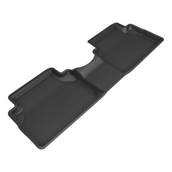 3D MAXpider - 3D MAXpider KAGU Floor Mat (BLACK) compatible with HYUNDAI SANTA FE 2021-2023 - Second Row