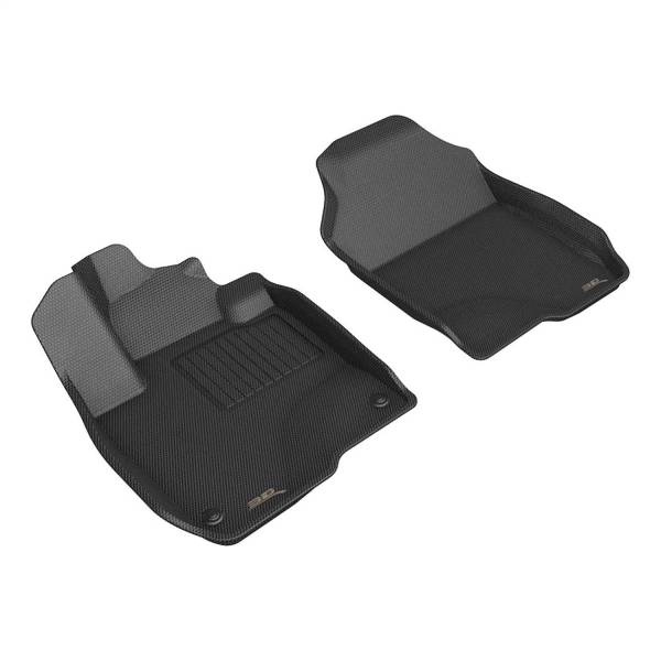 3D MAXpider - 3D MAXpider KAGU Floor Mat (BLACK) compatible with HONDA HR-V 2023-2024 - Front Row