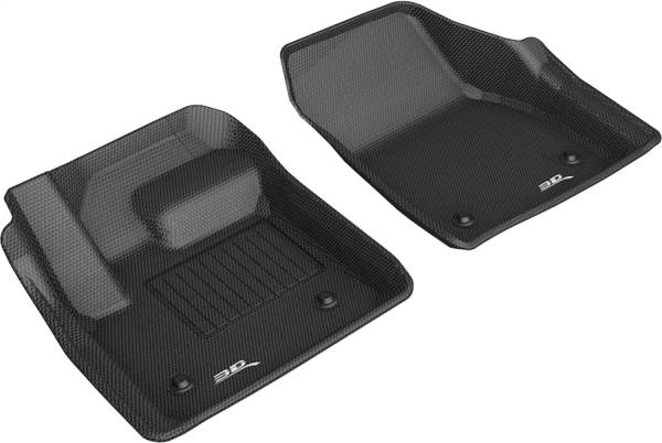 3D MAXpider - 3D MAXpider KAGU Floor Mat (BLACK) compatible with LAND ROVER RANGE ROVER EVOQUE 2020-2024 - Front Row