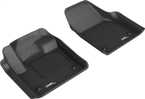 3D MAXpider - 3D MAXpider KAGU Floor Mat (BLACK) compatible with LAND ROVER DISCOVERY SPORT 2020-2024 - Front Row