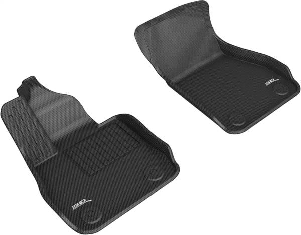 3D MAXpider - 3D MAXpider KAGU Floor Mat (BLACK) compatible with BMW 2 SERIES GRAN COUPE (F44) FWD 2020-2024 - Front Row