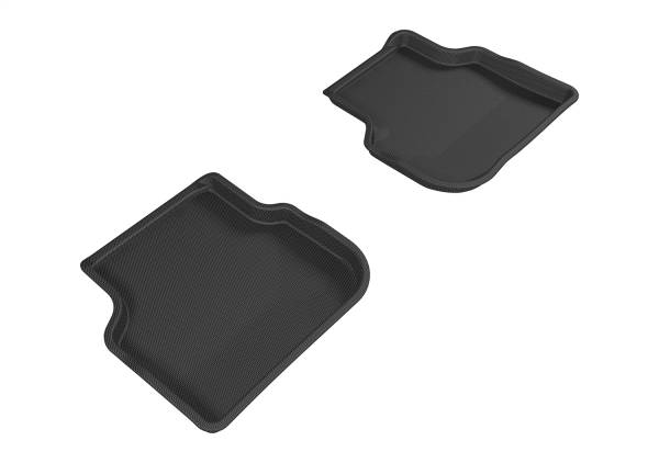 3D MAXpider - 3D MAXpider KAGU Floor Mat (BLACK) compatible with VOLKSWAGEN JETTA SEDAN 2011-2018 - Second Row