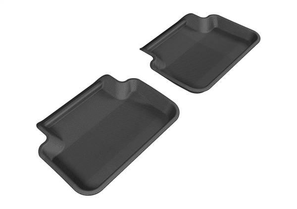 3D MAXpider - 3D MAXpider KAGU Floor Mat (BLACK) compatible with AUDI A4/S4 (B8) 2009-2016 - Second Row