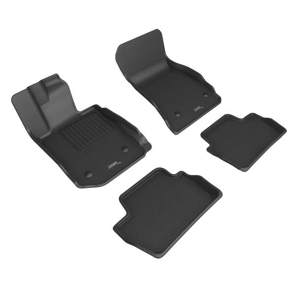 3D MAXpider - 3D MAXpider KAGU Floor Mat (BLACK) compatible with BMW 2 SERIES (G42) 2022-2024 - Full Set