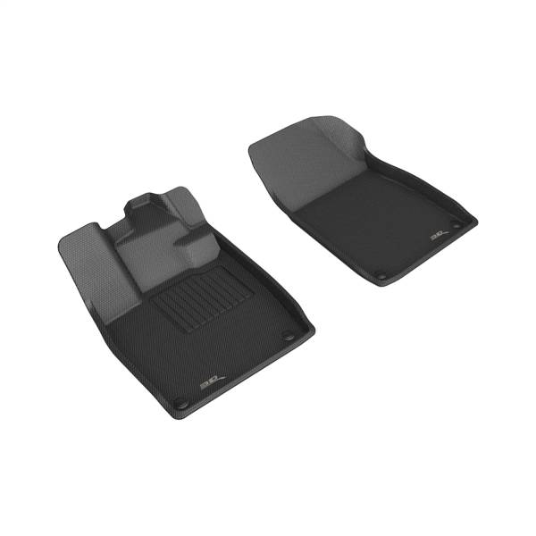 3D MAXpider - 3D MAXpider KAGU Floor Mat (BLACK) compatible with VOLKSWAGEN ID.4 2021-2024 - Front Row