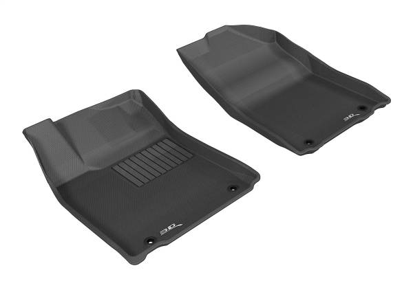 3D MAXpider - 3D MAXpider KAGU Floor Mat (BLACK) compatible with LEXUS ES/ES HYBRID 2013-2018 - Front Row