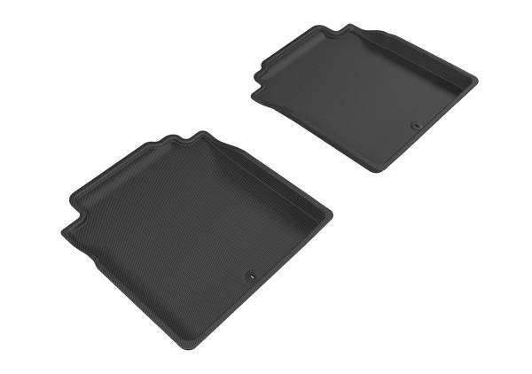 3D MAXpider - 3D MAXpider KAGU Floor Mat (BLACK) compatible with GENESIS G90 2017-2022 - Second Row