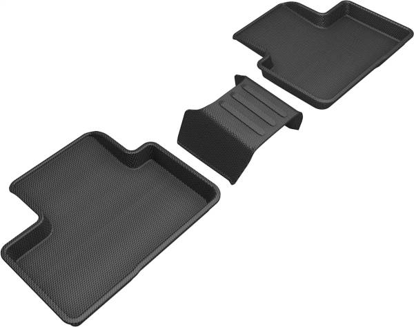 3D MAXpider - 3D MAXpider KAGU Floor Mat (BLACK) compatible with VOLVO XC40 2019-2024 - Second Row