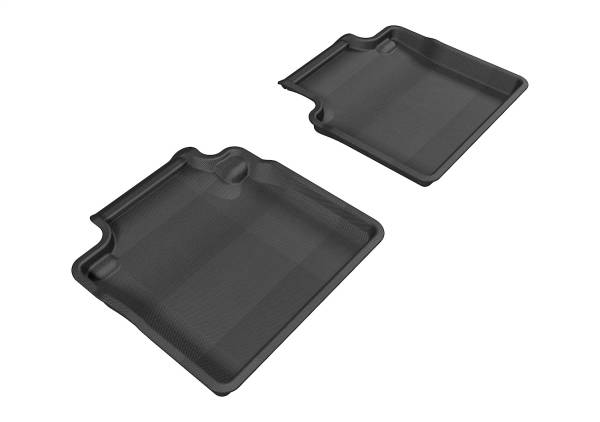 3D MAXpider - 3D MAXpider KAGU Floor Mat (BLACK) compatible with INFINITI Q70/M37 2011-2019 - Second Row