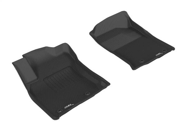 3D MAXpider - 3D MAXpider KAGU Floor Mat (BLACK) compatible with LEXUS GX460 2014-2023 - Front Row