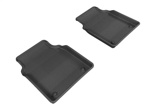 3D MAXpider - 3D MAXpider KAGU Floor Mat (BLACK) compatible with AUDI A8 L (D4/4H) 2011-2018 - Second Row