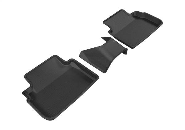 3D MAXpider - 3D MAXpider KAGU Floor Mat (BLACK) compatible with SUBARU IMPREZA/CROSSTREK 2017-2023 - Second Row