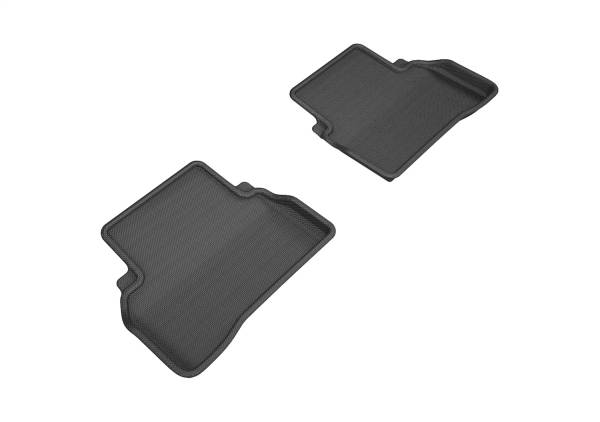 3D MAXpider - 3D MAXpider KAGU Floor Mat (BLACK) compatible with MERCEDES-BENZ C-CLASS SEDAN 2015-2021 - Second Row